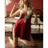 Racy Lace Helm Red Chemise Nightie