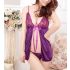 Purple Hollow out Babydoll Dress