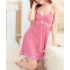 Pink Comfort Nightie with Pink Lace Mesh