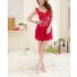 Seductive Red Layered Babydoll Dress