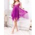 Purple Translucent Babydoll Dress