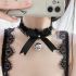 Neck Choker with Bell (Black)