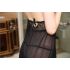 Black Halter Lace Chemise Dress