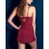 Red Embroidery Babydoll Comfort Slip Dress