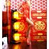 Red Golden Two Tones Sexy Cheongsam