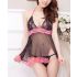 Black Babydoll with Pink Lace