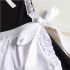 Black Bareback Maid Apron Dress