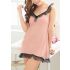 Misty Rose Simple Lacey Chemise