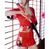 Red Japanese Short Dress