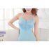 Pale Blue Embroidery Monokini Teddy with Strappy Back Bottom