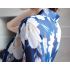 Blue Floral Semi Translucent Robe