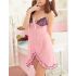 Pink Chemise with Ruffles Trim