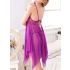 Purple Translucent Babydoll Dress