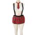 Red Two Piece English Maid Dress