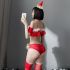 Red Sexy Two Piece Xmas Lingerie