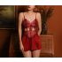 Red Hanging Lace Chemise