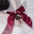 Red Desire Blindfold and Cuffs Ribbon Band