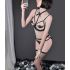 Harness The Night Cupless and Crotchless Bra Set