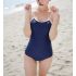 Blue Japanese Swimwear Bodysuit