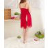Seductive Red Babydoll Flare Dress
