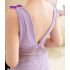 Purple Semi-Translucent Babydoll Dress