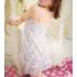 White Floral Hollowout Babydoll dress