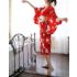 Japanese Sakura Kimono Red Robe